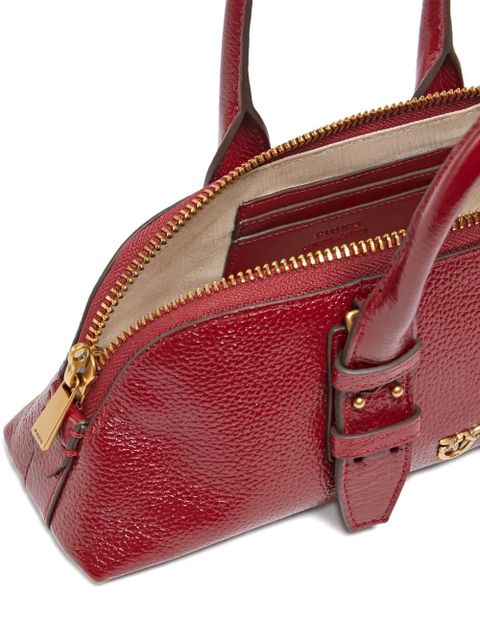 PINKO buckle-lock leather tote bag - Red