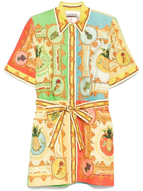 ALEMAIS La Musica mini dress - Yellow - zdjęcie produktu nr 1