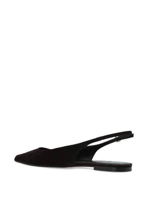 Aeyde Annora pointed flat pumps - Brown