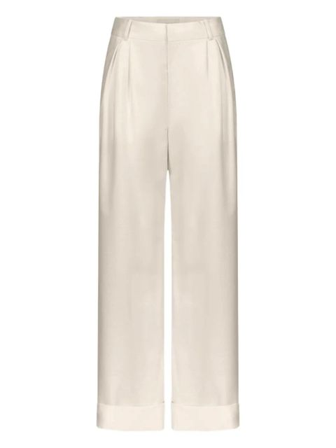 LouLou de Saison Davy pleated rolled trousers - Neutrals - zdjęcie produktu nr 1