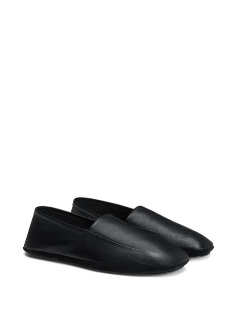 LEMAIRE slip-on square-toe loafers - Black