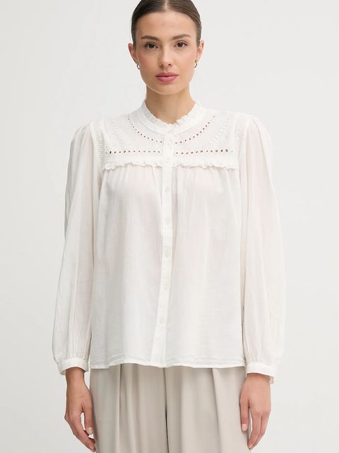 Hoss Intropia koszula bawełniana damska kolor biały regular 6282657 - zdjęcie produktu nr 1