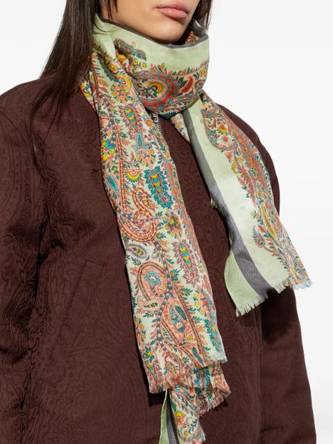ETRO paisley-pattern scarves - Neutrals