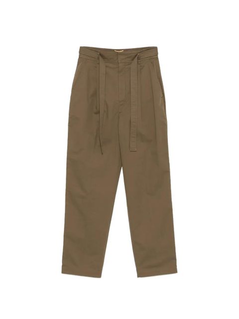 Saint Laurent belted trousers - Green - zdjęcie produktu nr 1