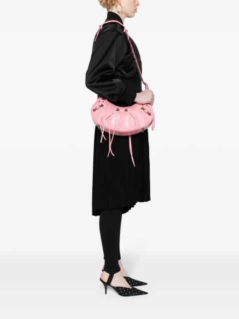 Balenciaga Le Cagole S leather shoulder bag - Pink