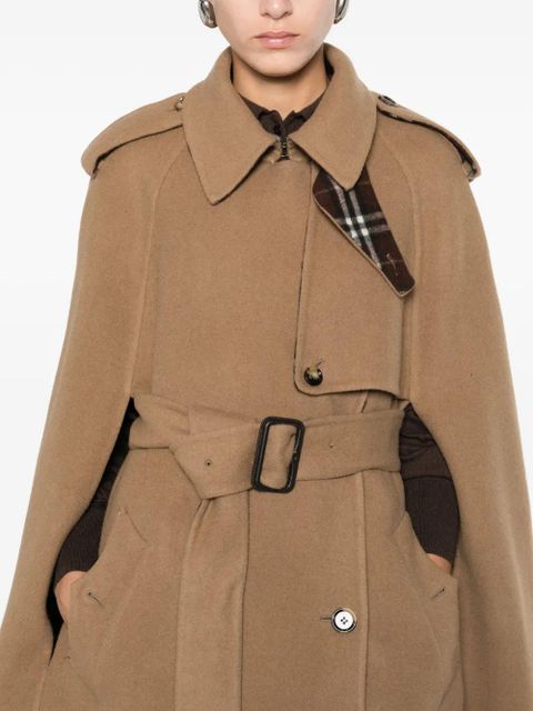 Burberry wool cape - Brown