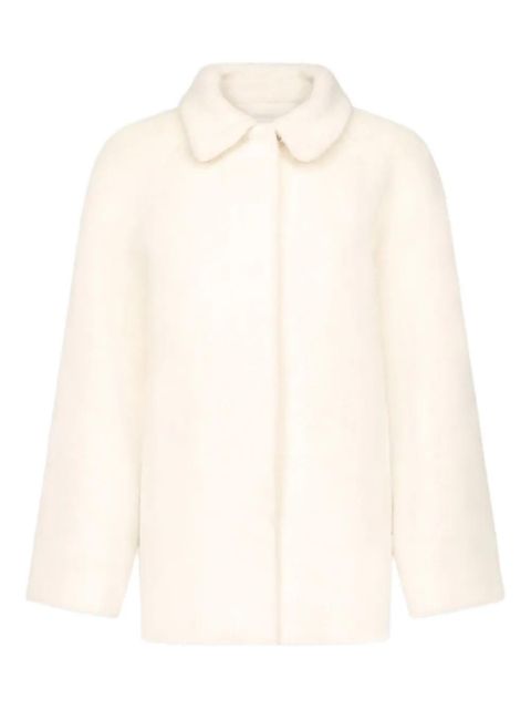 LouLou de Saison Jakob spread-collar alpaca coat - White - zdjęcie produktu nr 1