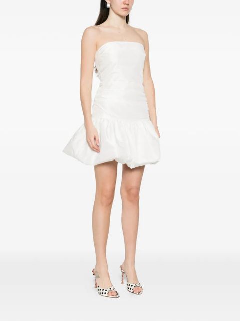 ROTATE BIRGER CHRISTENSEN taffeta balloon mini dress - White