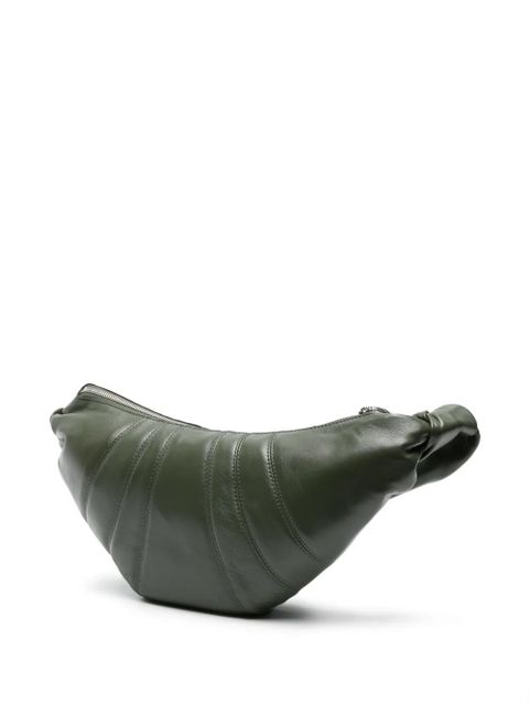 LEMAIRE small Croissant leather shoulder bag - Green