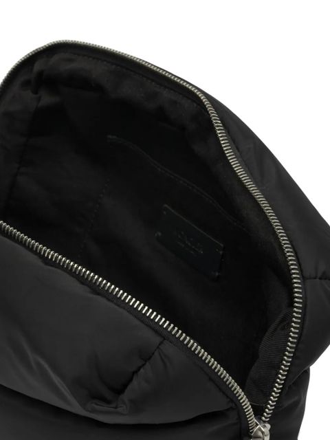 Moncler quilted-pattern clutch bag - Black