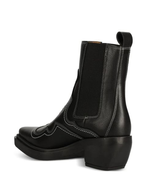 Copenhagen 60mm western-detail boots - Black