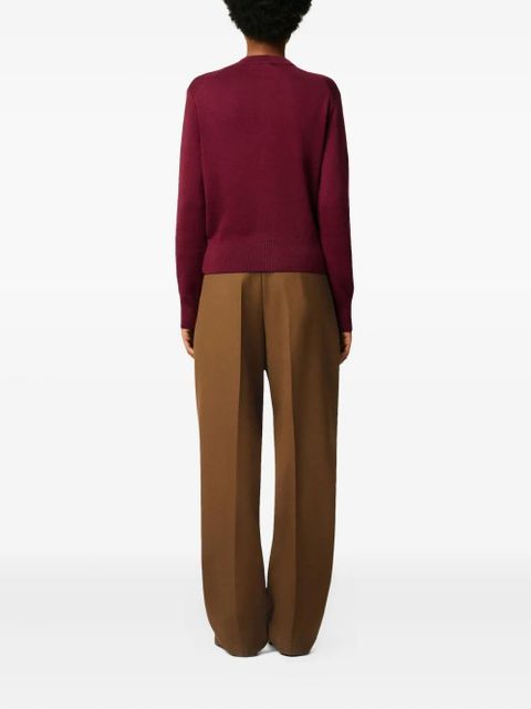 AMI Paris Ami De Coeur wool cardigan - Red