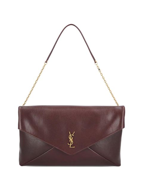 Saint Laurent Cassandre large pouch bag - Brown - zdjęcie produktu nr 1