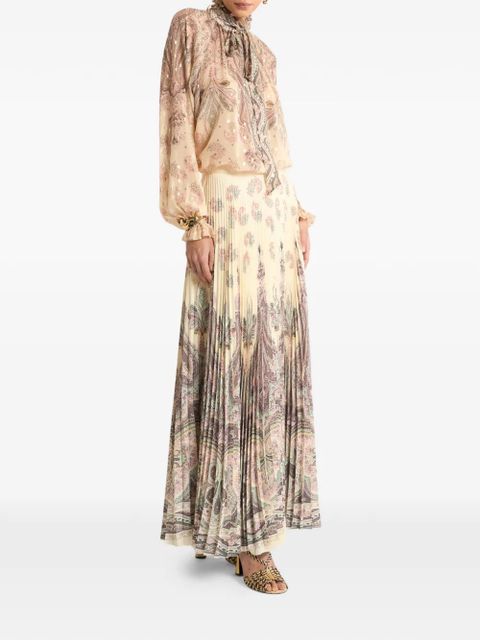 ETRO scarf print silk blouse - Neutrals - zdjęcie produktu nr 2