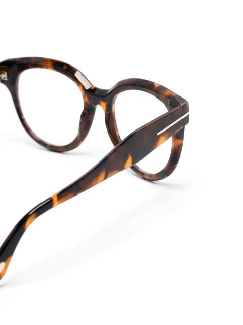 TOM FORD Eyewear butterfly-frame glasses - Brown
