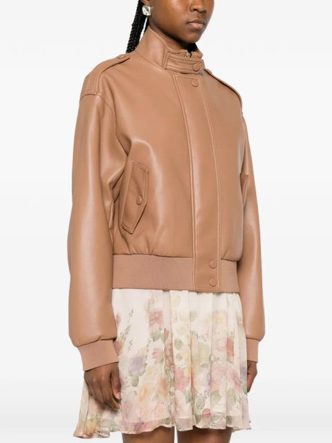 TWINSET buttoned bomber jacket - Neutrals