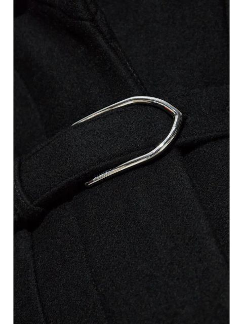 Jacquemus Le manteau Caruso drape-collar coat - Black