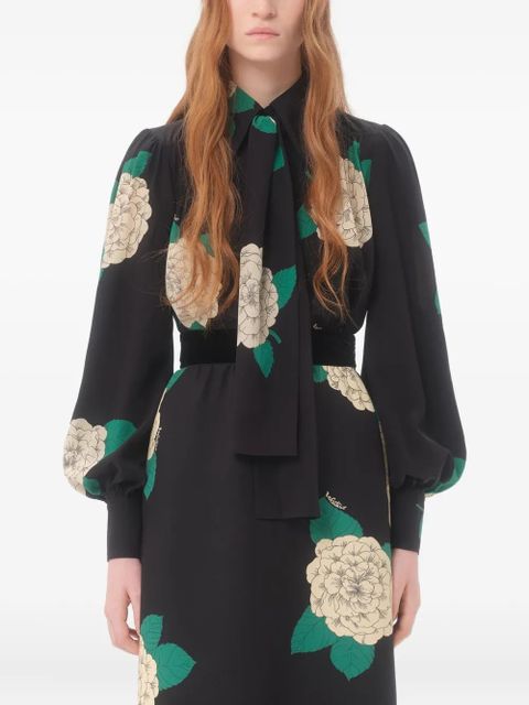 Valentino Garavani Apres L'Hiver floral-print shirt - Black