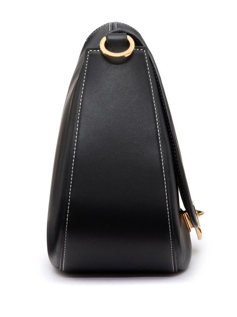 Valentino Garavani medium Ohval leather shoulder bag - Black