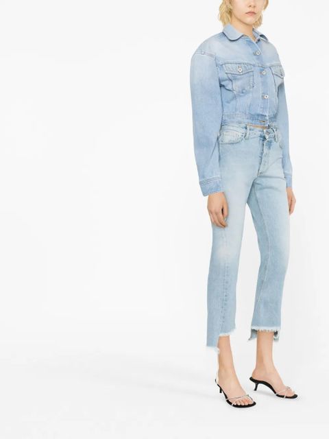 Off-White cropped denim jacket - Blue - zdjęcie produktu nr 2