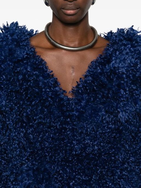 ROTATE BIRGER CHRISTENSEN faux-fur belted jacket - Blue - zdjęcie produktu nr 2