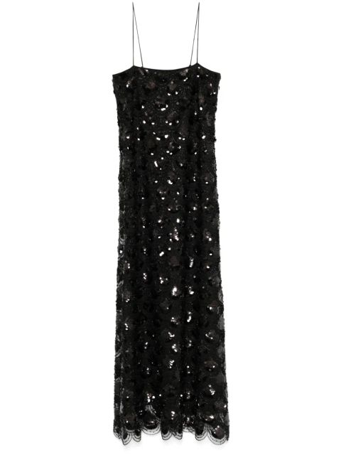 ROTATE BIRGER CHRISTENSEN sequinned maxi dress - Black