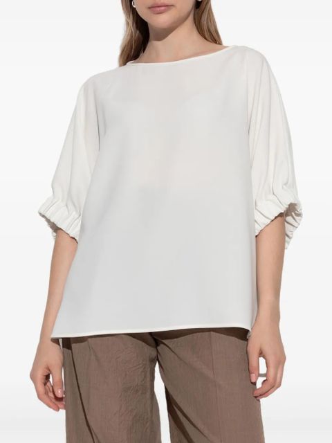 Max Mara puff-sleeve T-shirt - White