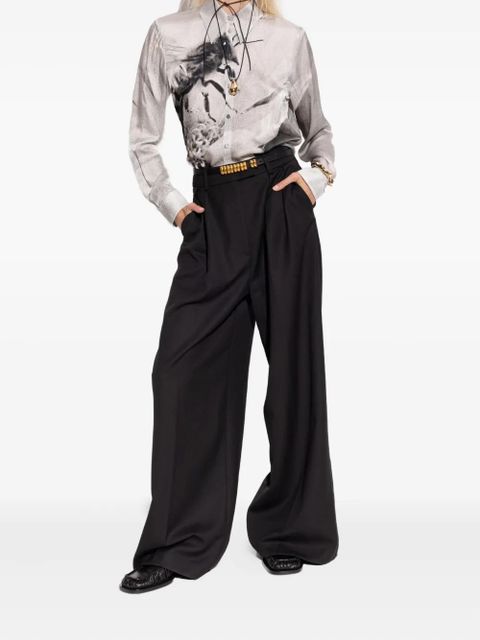 Tory Burch graphic-print shirt - Grey - zdjęcie produktu nr 2