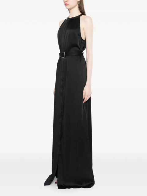 TOM FORD halter-neck belted maxi dress - Black - zdjęcie produktu nr 2
