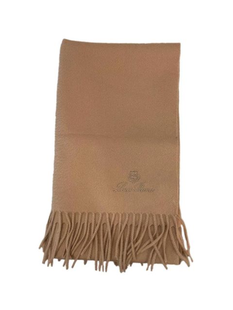 Loro Piana logo-embroidered scarf - Brown - zdjęcie produktu nr 1