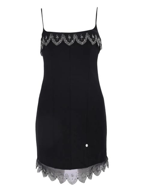 STAUD Colette beaded-trim mini dress - Black - zdjęcie produktu nr 1