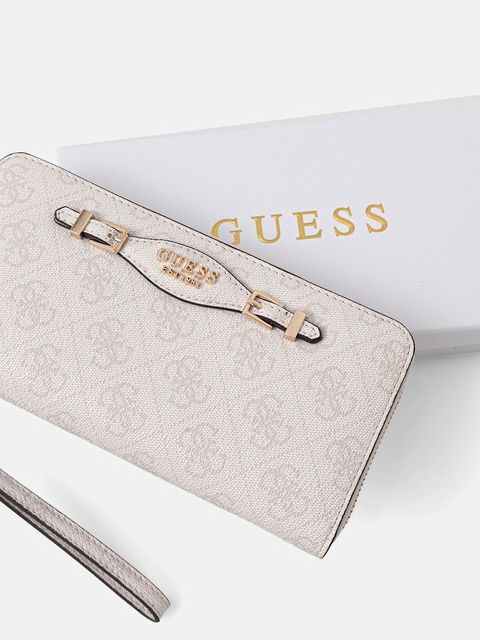 Guess portfel KATYA damski kolor biały SWSG96 52146