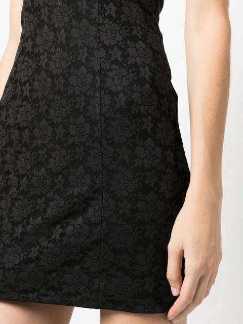 ROTATE BIRGER CHRISTENSEN floral jacquard minidress - Black