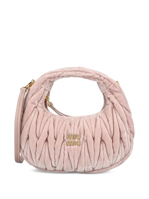 Miu Miu logo-plaque tote bag - Pink - zdjęcie produktu nr 1