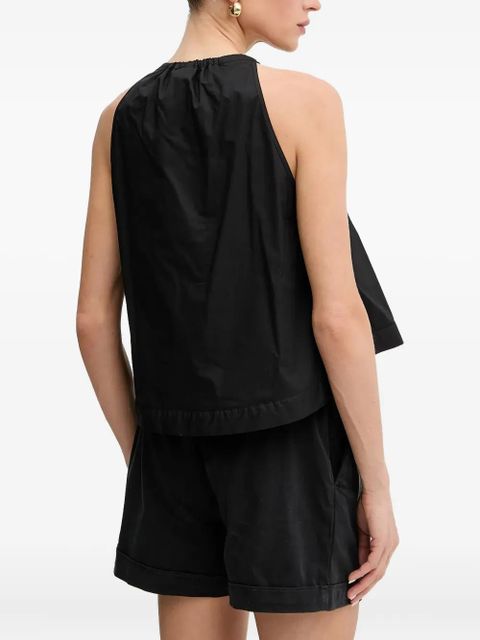 PINKO gathered-neck sleeveless top - Black