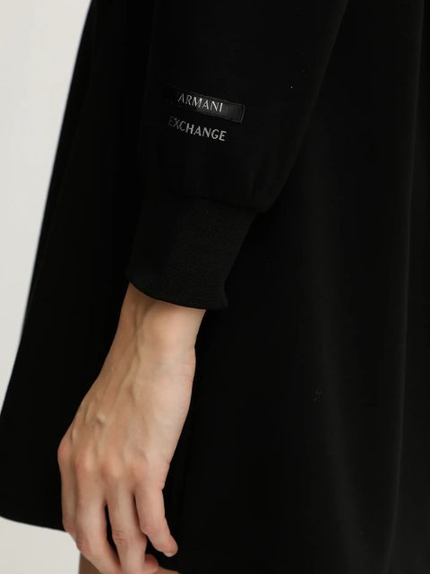Armani Exchange sukienka kolor czarny mini rozkloszowana XW001288 AF16111