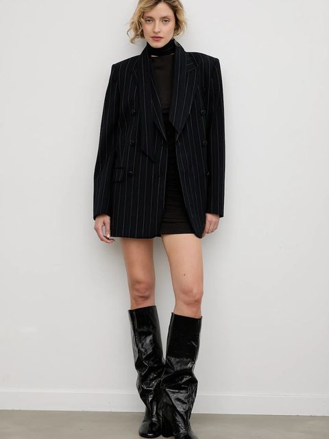 Answear.LAB sukienka kolor brązowy mini dopasowana