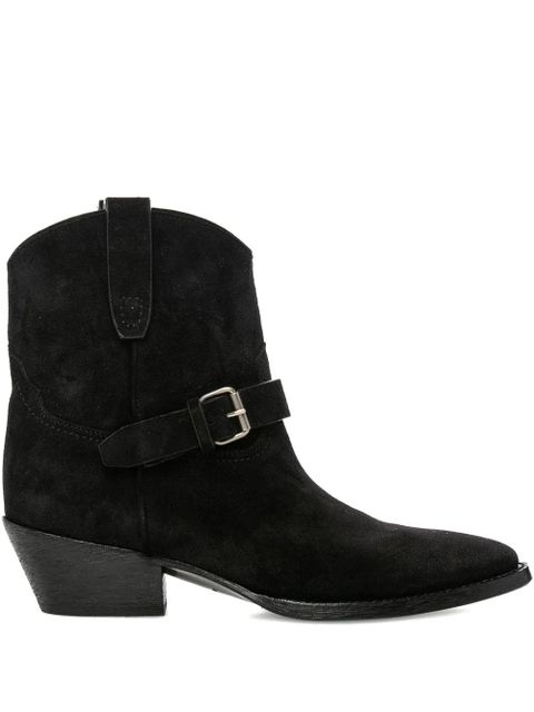 Saint Laurent West buckled boots - Black - zdjęcie produktu nr 1