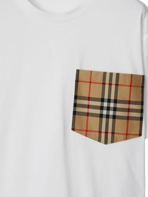 Burberry Vintage Check pocket T-shirt - White
