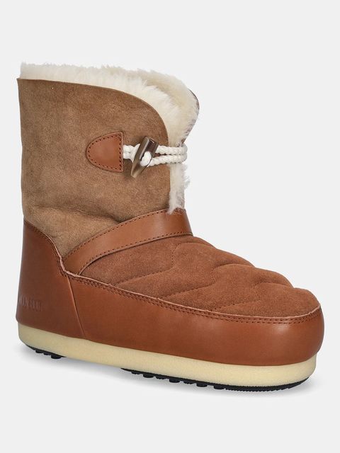 Moon Boot śniegowce zamszowe MB EVX IGLOO kolor brązowy 80D1470070 ML06 - zdjęcie produktu nr 1