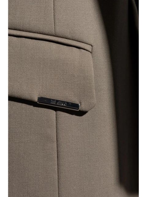 The Attico wool gabardine blazer - Neutrals