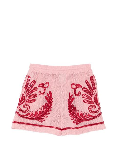 FARM Rio arabesque embroidered shorts - Pink - zdjęcie produktu nr 2