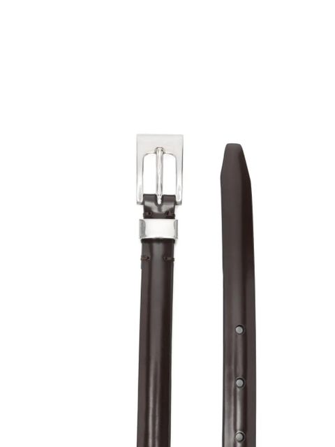 The Row silver-tone buckle belt - Brown - zdjęcie produktu nr 2