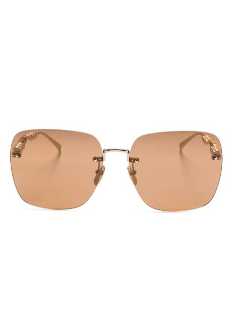 Gucci Eyewear square-frame sunglasses - Gold - zdjęcie produktu nr 1