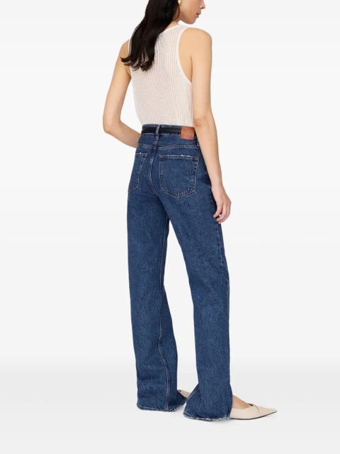 ANINE BING Eugene ribbed sleeveless top - White