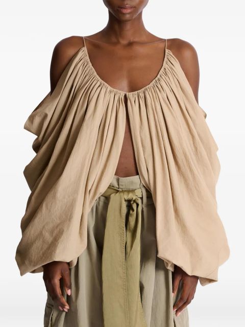Balmain cotton blouse - Neutrals