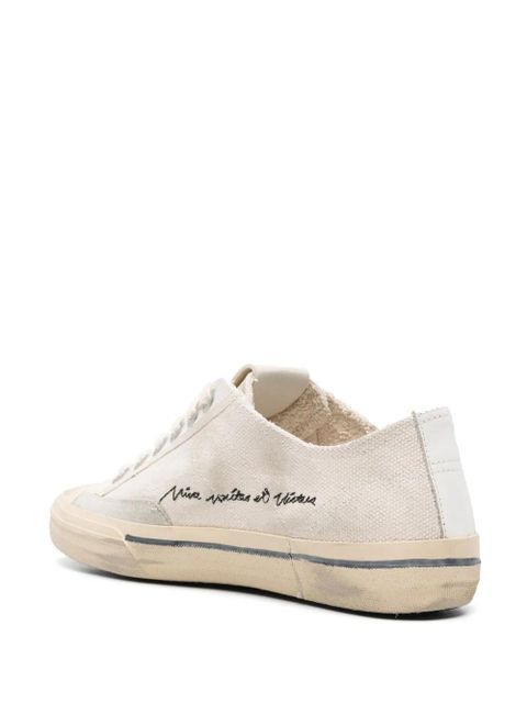 Golden Goose Star-patch canvas sneakers - White