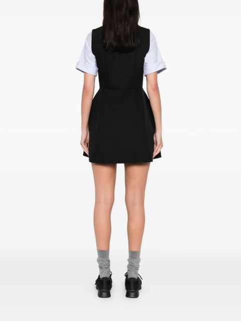 SANDRO button short day dress - Black