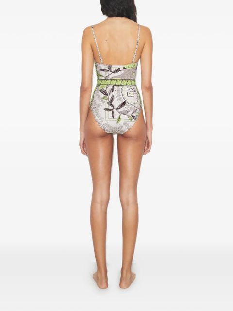 Tory Burch printed swimsuit - Neutrals