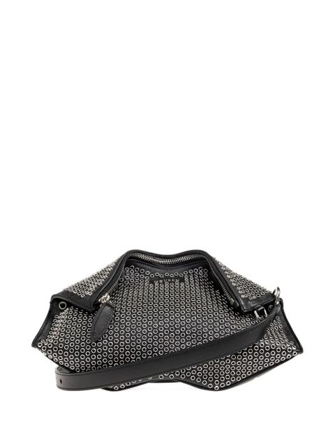 Alexander McQueen Manta studded zip clutch bag - Black - zdjęcie produktu nr 1